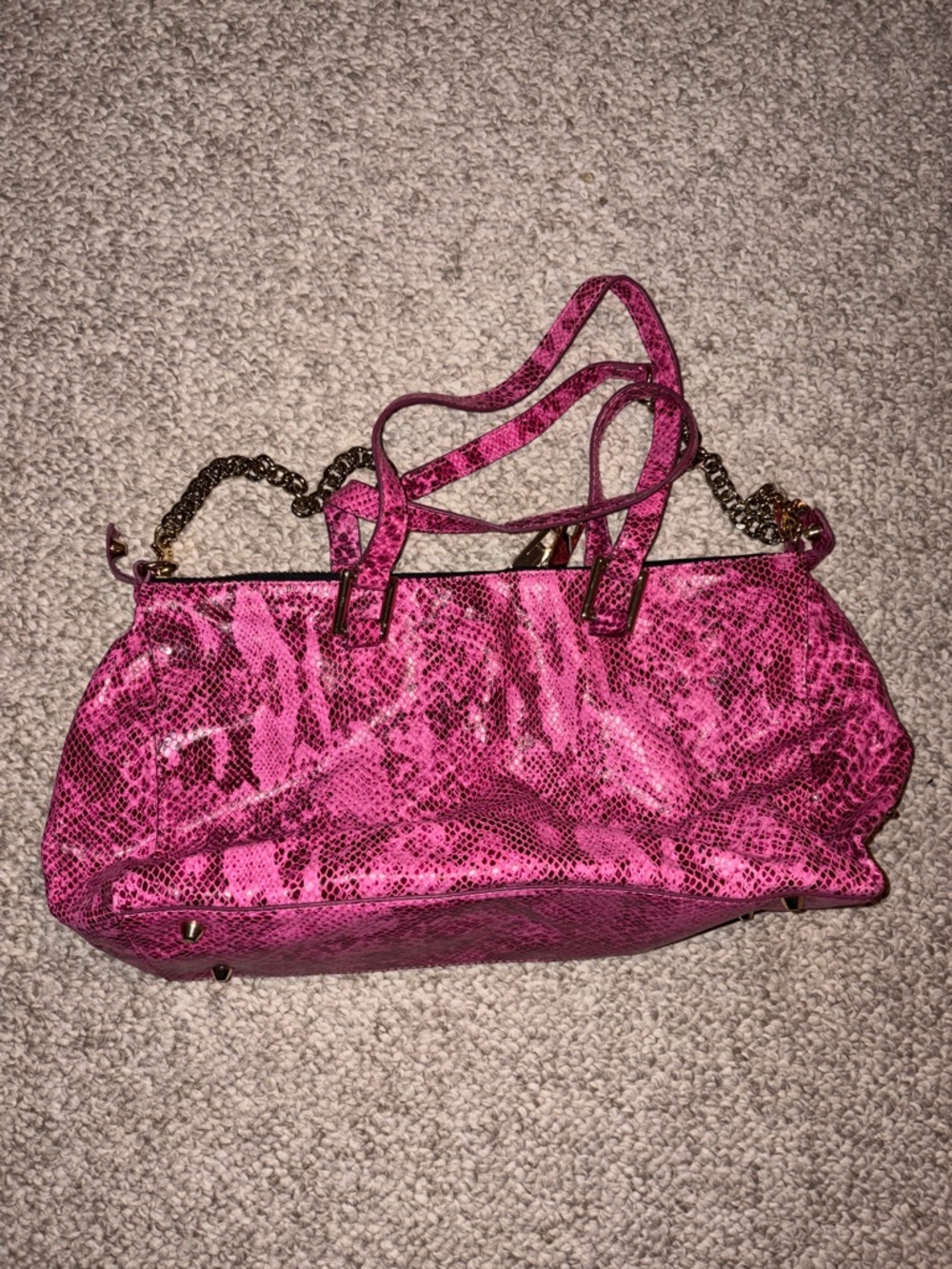Juicy Couture Snake-Print Tote Handbag